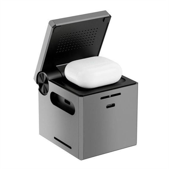 БЗУ WIWU Wi-W030 Planeta Trio 3 in 1 Cableless charger Gray | Зображення 3