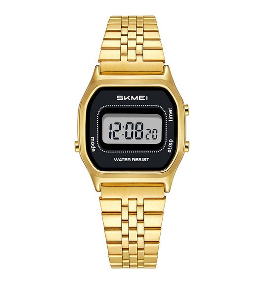 Чоловічий наручний годинник Skmei 2651GD Gold золотистого кольору зі сталевим браслетом