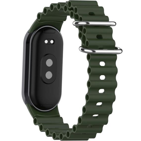 Ремешок Ocean Band для Xiaomi Mi Band 9/8 Зеленый / Dark Olive | Зображення 2