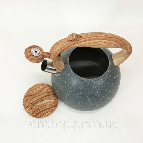 Чайник с эргономичной ручкой Unique, Чайники со свистком заварочные чайники, Чайник газовый нержавейка GX-24 | Зображення 2