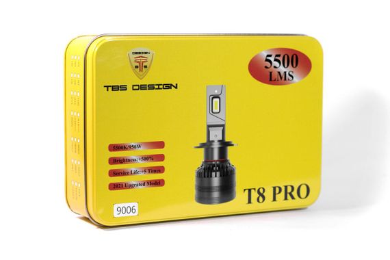 Комплект світлодіодних ламп TBS Design T8 PRO HB4 12-24 V 110 W P22d 11000 lm 6000 K | Зображення 5