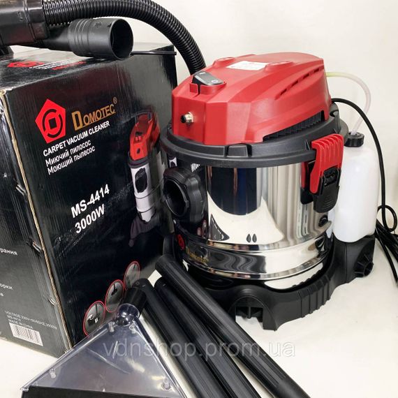 Промышленный пылесос для цементной пыли Domotec, Строительный пылесос с мощным всасыванием KV-16