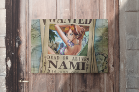 Плакат-постер з принтом Кавун One Piece Ван-Піс Розшукова листівка Nami Намі ПЛ000677(А0)