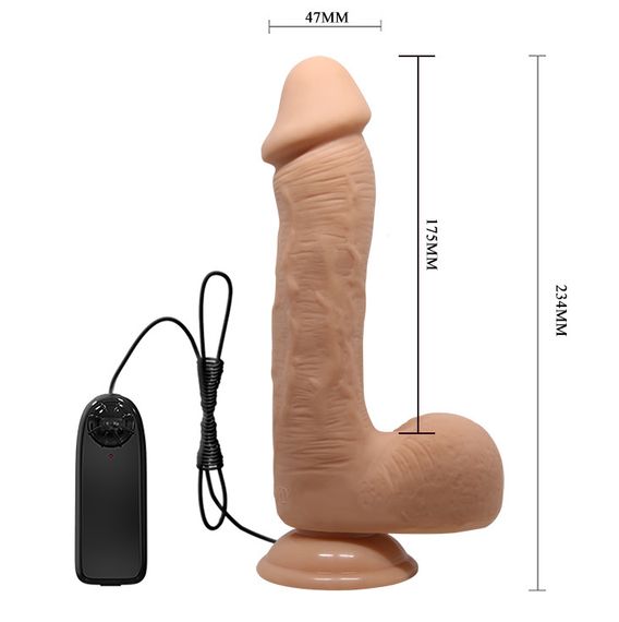 Вібратор - Beautiful Encounter Johnson Vibrator Flesh Sex Aura | Зображення 6