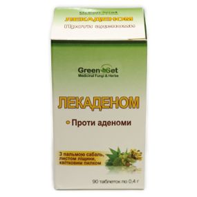 Комплекс для здоров'я передміхурової залози GreenSet Лекаденом - Проти аденоми 90 таблеток