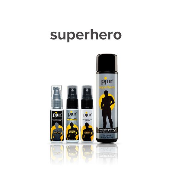 Стимулюючий лубрикант на водній основі pjur Superhero glide, 100 мл | Зображення 2