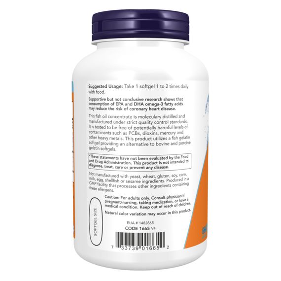 Ultra Omega-3 FO 500/250 Fish Gelatin - 180 Softgels | Зображення 2