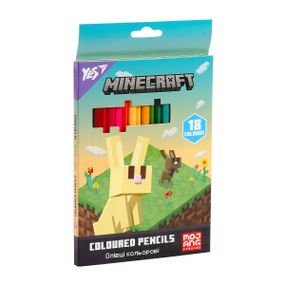 Набір двосторонніх кольорових олівців YES Minecraft Spring 290773 36 кольорів