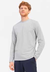 Лонгслів для чоловіків сірий меланж, 3XL