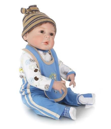 Силиконовая Коллекционная Кукла Реборн Reborn Мальчик Лёва  ( Виниловая Кукла ) Высота 57 см | Зображення 4