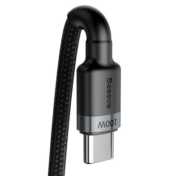 Дата кабель Baseus Cafule Type-C to Type-C PD2.0 100W (2m) (CATKLF-AL) | Зображення 1