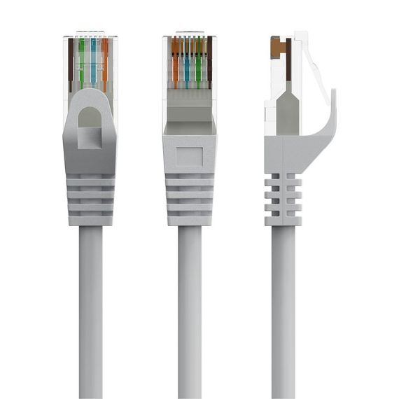 Патч корд Cablexpert PP6U-CU-7.5M, UTP, категорія. 6, литий,  50u" штекер із фіксатором, 7,5 м, сірий