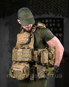 Плитоноска + РПС ATACK TIMUCHIN    пиксель ДЛ7139