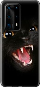 Чехол на Huawei P40 Pro Plus Чёрная кошка "932u-1917-17620"
