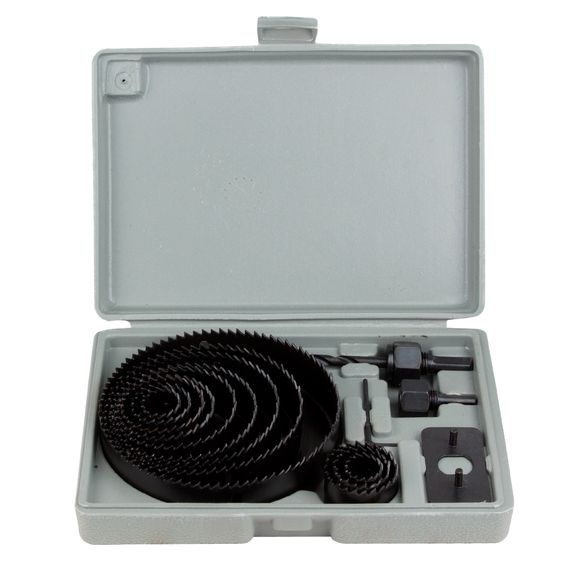 Коронки по дереву Sigma набірні Ø19, 22, 29, 32, 38, 44, 51, 64, 76, 89, 102, 127 мм (1520161)