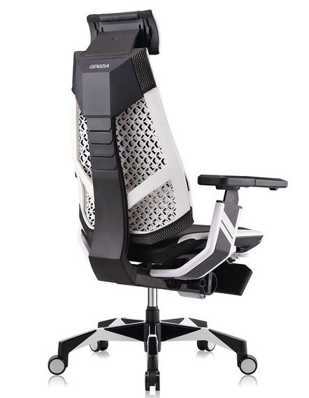 Кресло геймерское Comfort Seating GeniDia GAMING (M-GN-BB-HAL-ML-WT) эргономичное | Зображення 8