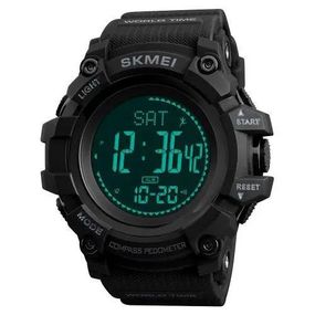 Чоловічий тактичний годинник SKMEI 1356BK BLACK | Годинник тактичний протиударний | Фірмовий DF-279 спортивний годинник