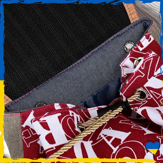 Рюкзак вместительный женский красный. Текстиль. Вместительный, симпатичный | Зображення 3