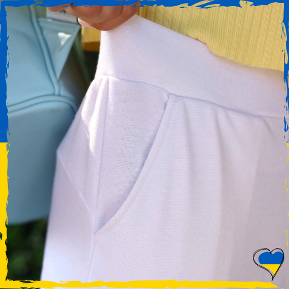 Штани жіночі трикотажні. Штани жіночі білі. 34, 36, 38 | Зображення 3