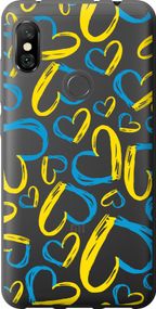 Чехол на Xiaomi Redmi Note 6 Pro Сердца UA "5292u-1551-17620"