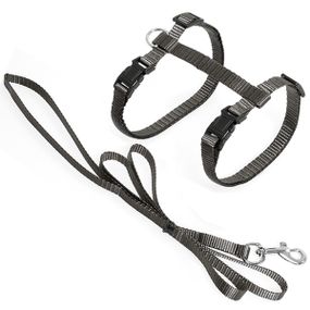 Поводок со шлейкой для котов Flamingo Cat Harness and Leash Ziggi, коричневый