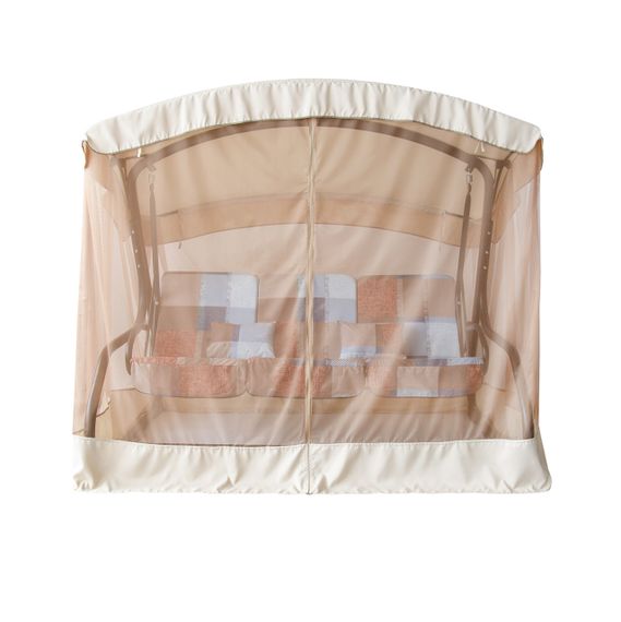 Качели садовые Vitan Семейная 4-местная с матрасом и навесом (2140148) | Зображення 1