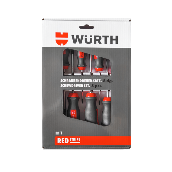 Набір викруток TORX з отвором, 8 шт., RED STRIPE | Зображення 1