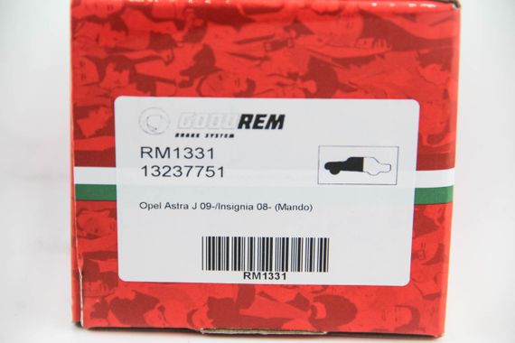 Колодки передні гальмівні Opel Astra J 09-/Insignia 08- (Mando), GOODREM (RM1331) | Зображення 2