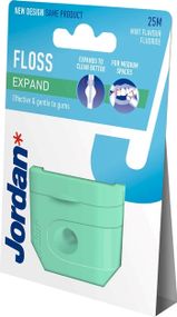 Зубна нитка що розширюється Jordan Expand Fresh floss (25м), з фтором і м`ятою, віском і зубною пастою