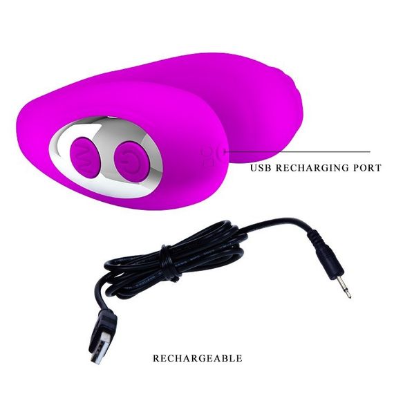 Силіконовий вібростимулятор для оральних ласк Pretty Love Mabel (фіолетовий) sexstyle | Зображення 1