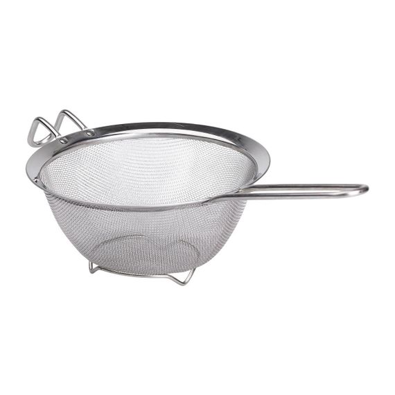 Друшляк-сито з ручкою 18 см дрібнокомірчаста сітка з нержавіючої сталі HP-19-1-18CM | Зображення 1
