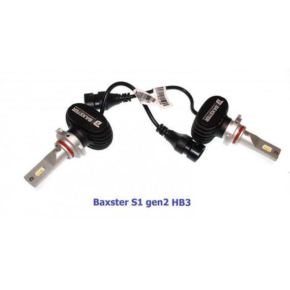 Комплект LED ламп BAXSTER S1 gen2 HB3 6000 K 4000 lm з радіатором