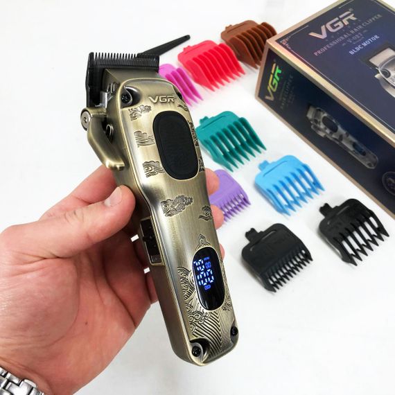 Универсальный тример для стрижки и бритья VGR V-027, Универсальный триммер для мужчин GF-10 | Зображення 7