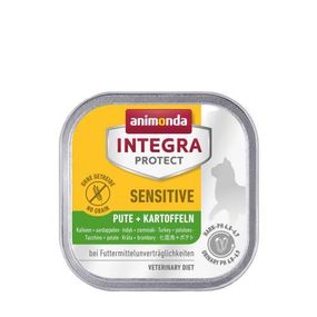 Корм влажный ветеринарный для кошек Integra Protect Sensitiv Turkey + Potatoes с пищевой непереносимостью,