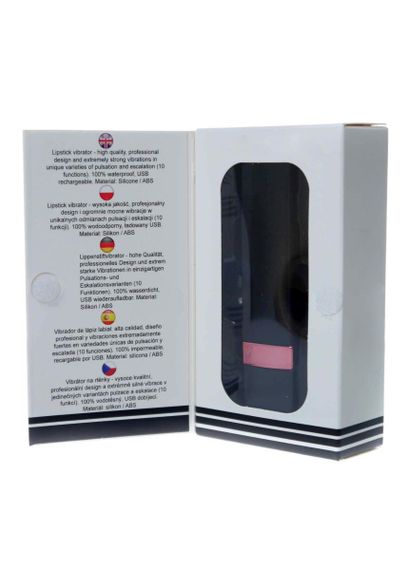 Міні-вібратор - Rechargeable Lipstick Vibrator Black | Зображення 4