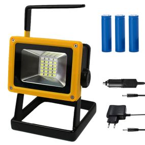 Аккумуляторный прожектор со стробоскопом, 100W, BL-204 / Переносной кемпинговый фонарь / Светодиодный