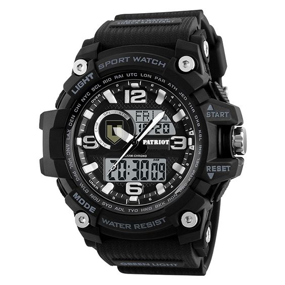 Годинник наручний Patriot 012BKTRO ТРО Чорні + Коробка. | Зображення 1