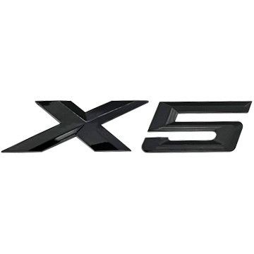 Эмблема BMW X5 BMW  X5 E53 00-06/ E70 09-13/ F15 13-18/ G05 18-23 (глянц. чёрная/L=150mm/H=32mm),B 51 14 7 424 395