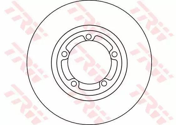 Диск гальмівний (1 шт.) HYUNDAI H1/H200/Satellite/Starex, TRW (DF4102) | Зображення 1