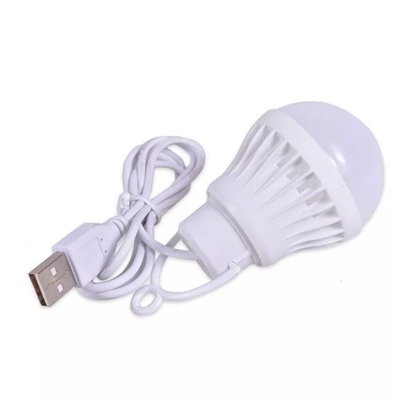 Світлодіодна лампа 7 W на 5v USB-лампочка від повербанк power bank | Зображення 2