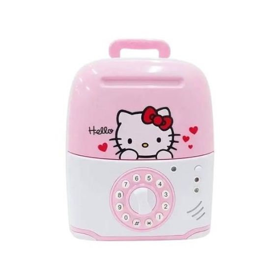 Копилка сейф чемоданчик Hello Kitty Розовый