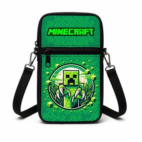 Сумка-чохол для телефону Minecraft,дитяча сумка через плече, водонепроникна міні-сумка (4792)