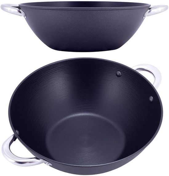 Казан чавунний "Wok" 4.5л, з антипригарним покриттям і аромо-кришкою | Зображення 1