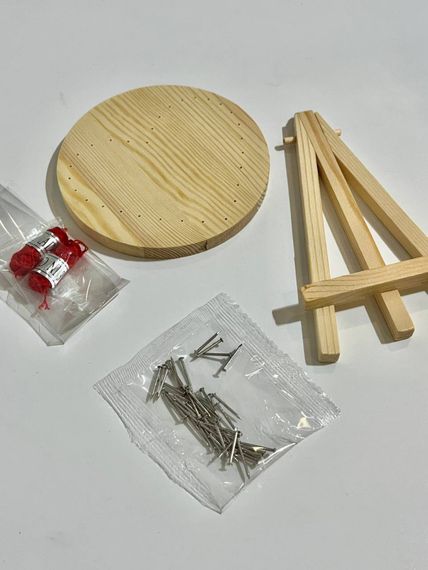 Дитячий набір для творчості стрінг-арт "Серце" YG0115(28276) дерев'яна основа | Зображення 3