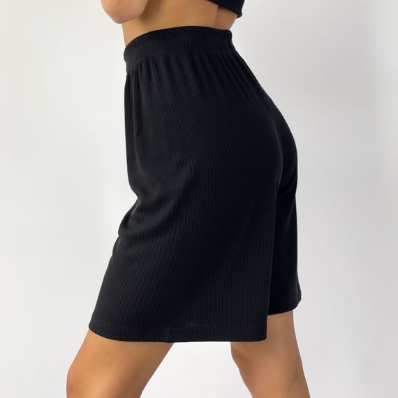 Шорти Baysho рубчик довгий, Чорний, XS | Зображення 1