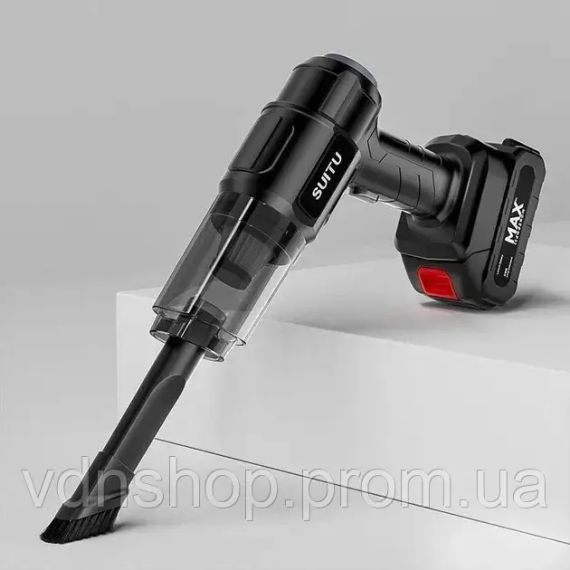 Автомобільний пилосос потужний бездротовий акумуляторний, 4 насадок | Зображення 2