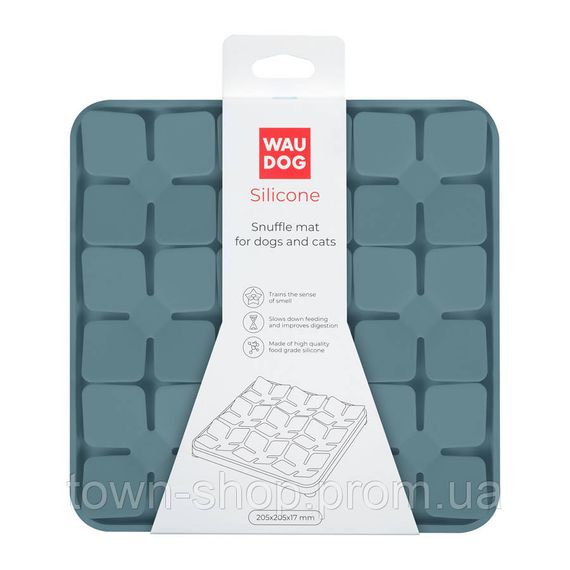 Коврик для поиска корма WAUDOG Silicone, 205х205х17 мм, серый | Зображення 1