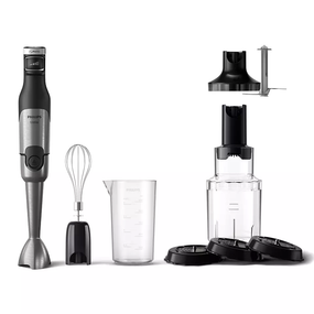 Блендер Philips заглибний Series 5000, 1200Вт, 4в1, чопер XL, спіралайзер, чорний (HR2684/00)