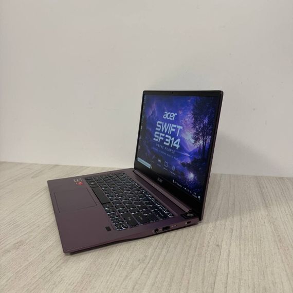 Ультрабук Acer Swift 3 SF314-42 Mauve Purple / 14" (1920x1080) IPS / AMD Ryzen 5 4500U (6 ядер по 2.3 - 4.0 GHz) / 8 GB DDR4 / 256 GB SSD / AMD Radeon RX Vega 6 Graphics / WebCam б/в | Зображення 4