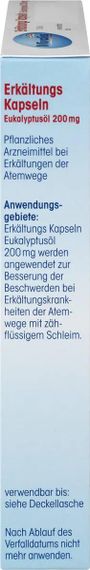 Капсули евкаліптової олії "Mivolis" при застуді для відхаркування слизу та очищення дихальних шляхів, 60 шт., Німеччина | Зображення 3